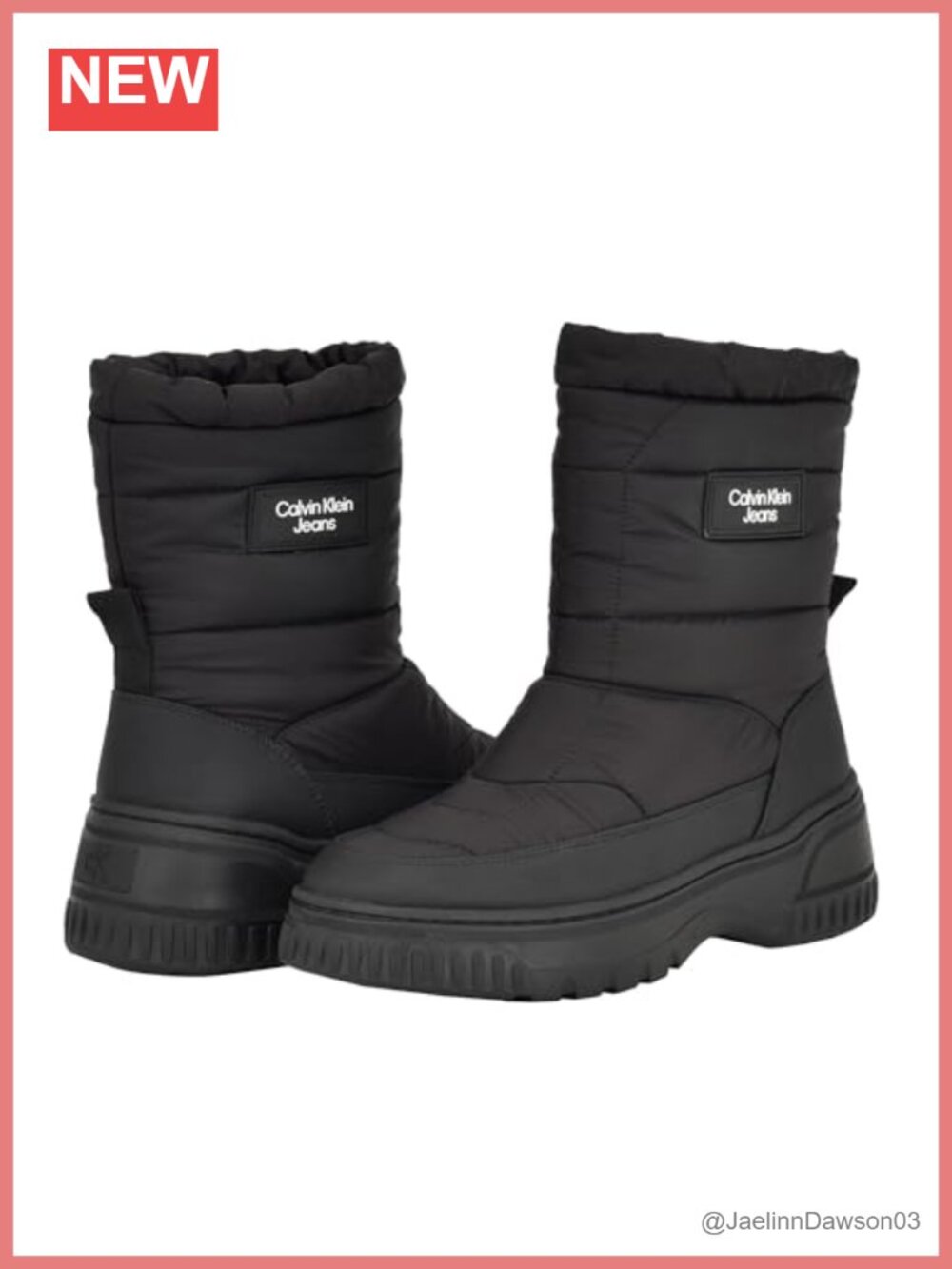 Women's Calvin Klein Dreya Waterproof Pull-On Ankle Bootie with Lug Sole, Round
